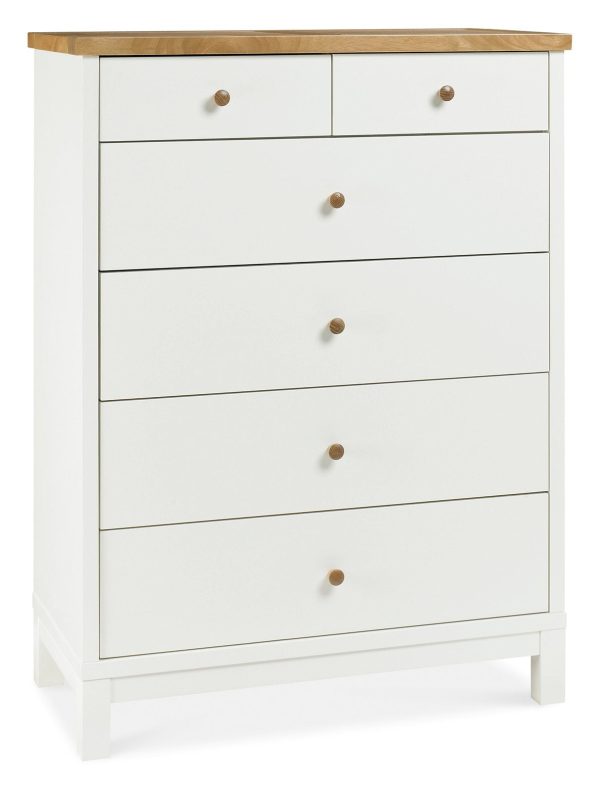 Atlanta Two Tone Painted Furniture 2 over 4 Drawer Chest