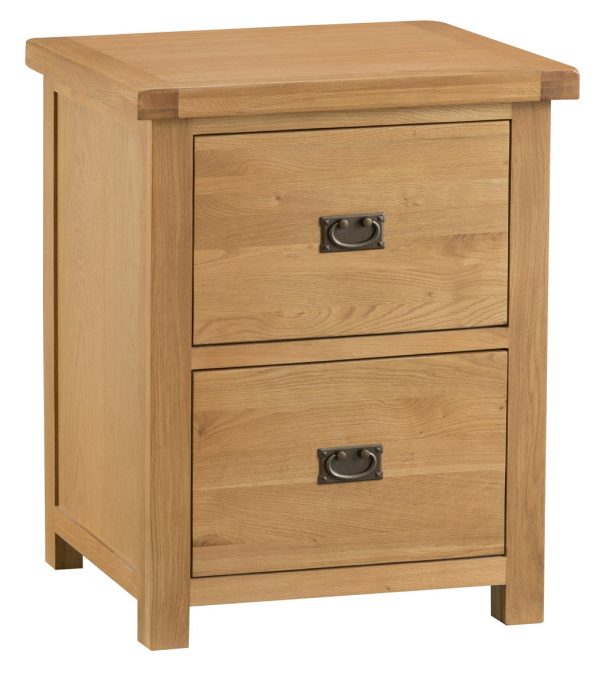 Colchester Rustic Oak Furniture Filing Cabinet