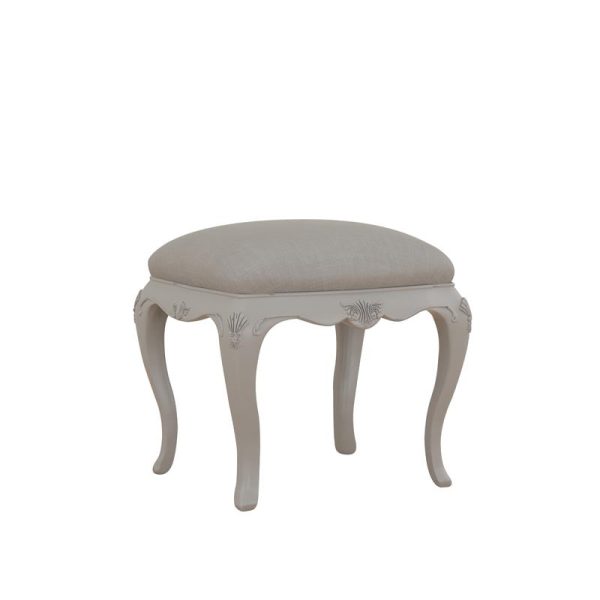 Willis & Gambier Etienne Soft Grey Painted Dressing Table Stool