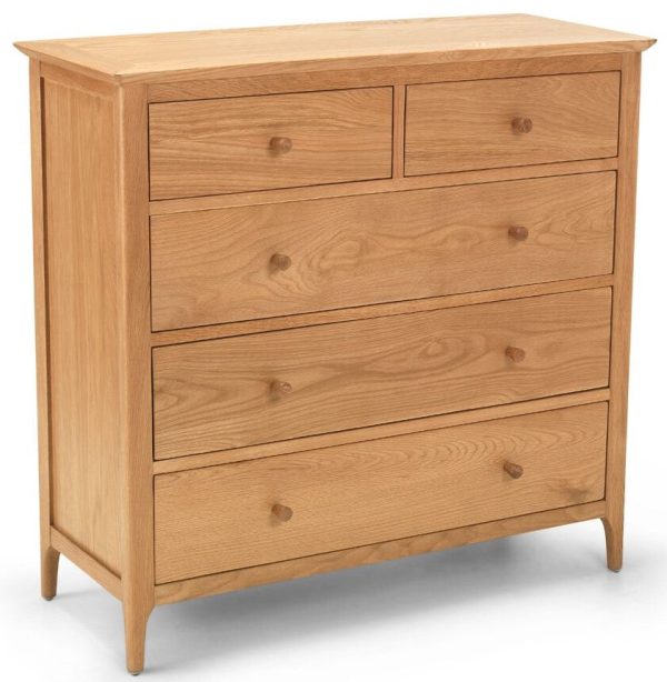 Visby Oak Furniture 2 Over 3 Chest