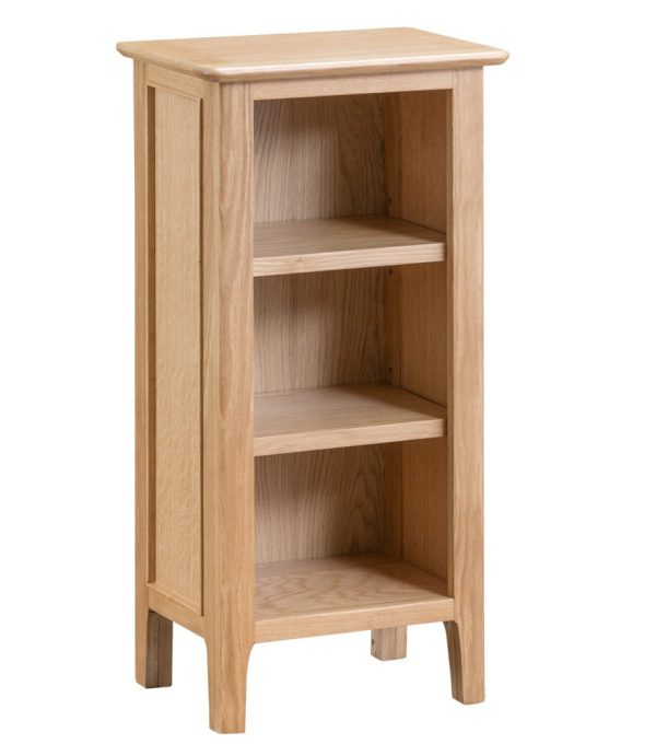 Bergen Oak Furniture Small Narrow Bookcase