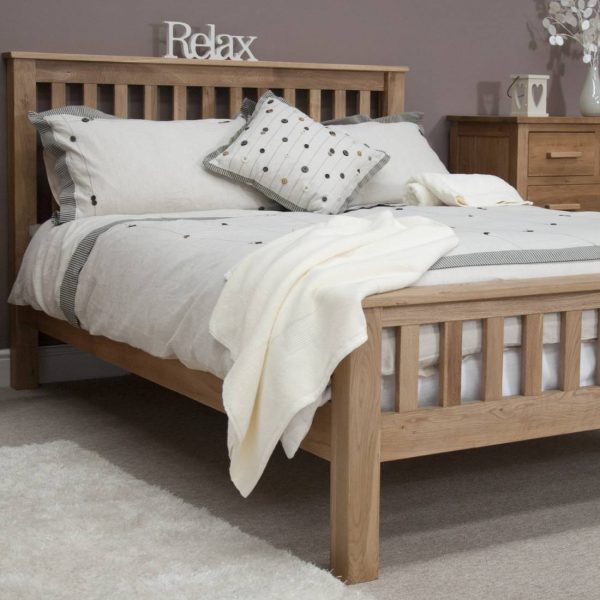 Opus Solid Oak Furniture 4ft6 Double Bed