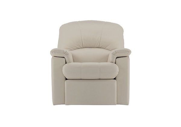 G Plan - Chloe Small Leather Manual Recliner Armchair - Brown