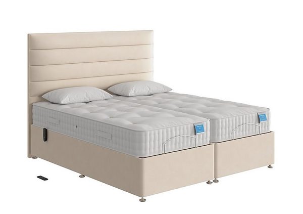 Sleep Story - Natural Comfort Adjustable Divan Bed - King Size - White