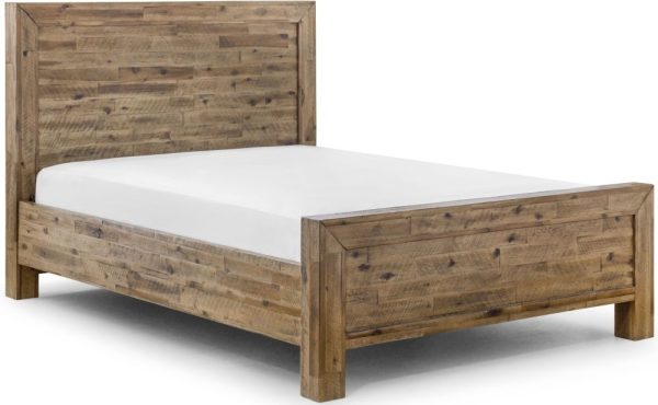 Hoxton Rustic Oak Bed - Comes in Double, King and Queen Size