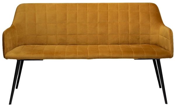 Embrace Bronze Velvet Bench