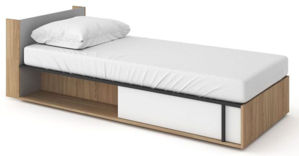 Grace White Bed with Mattress