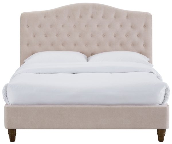 Sorrento Soft Pink Upholstered Bed