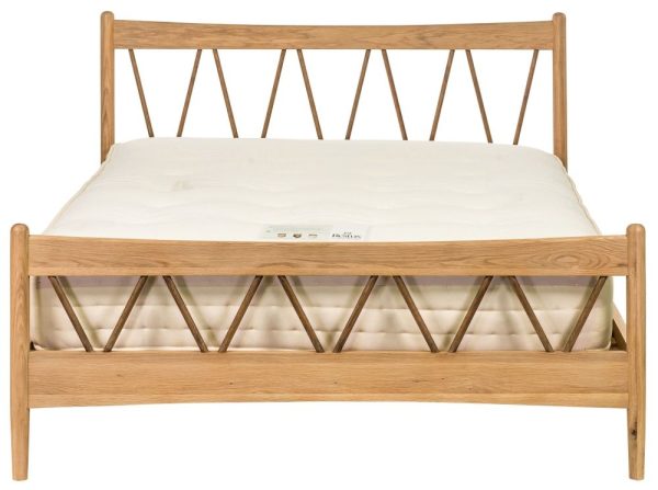 Grace Natural Oak High Foot End Bed