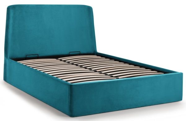 Frida Fabric Storage Ottoman Bed - Comes in Double and King Size