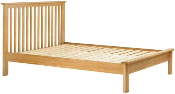 Portland Oak Slatted Bed