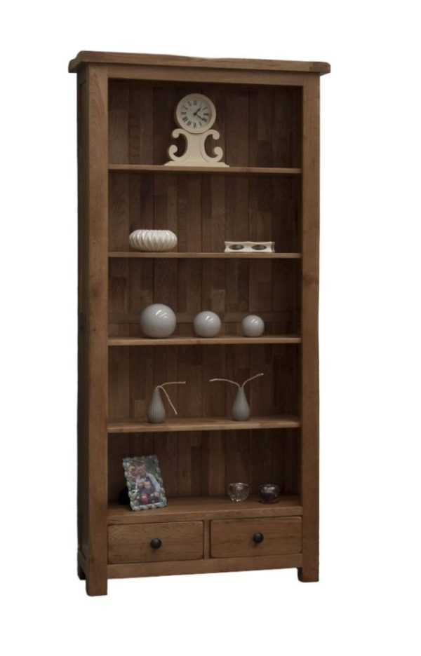 Homestyle GB Rustic Oak Large Bookcase