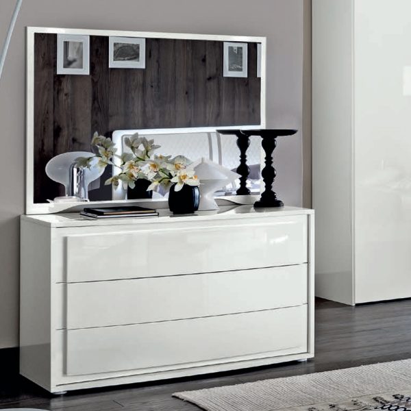 Camel Dama Bianca Night White Italian Dresser