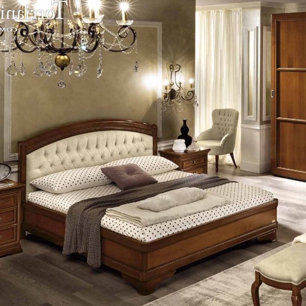 Camel Torriani Night Walnut Giorgione Italian Ring Bed