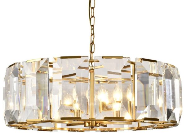 Mindy Brownes Eton Crystal Large Chandelier Brass