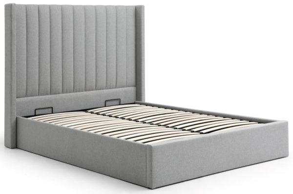 Kyoto Emerson Grey Multi-Lift Ottoman Storage Bed