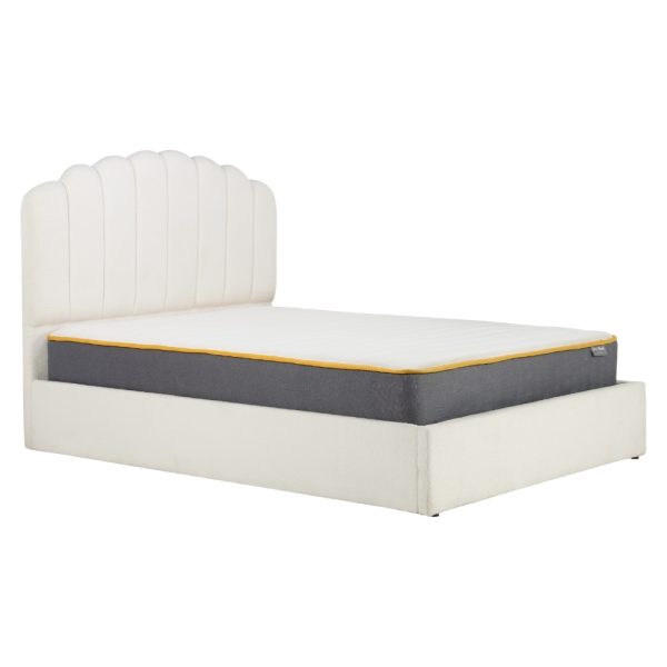 Birlea Monaco White Fabric Ottoman Bed