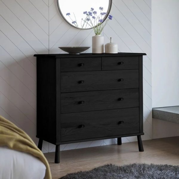 Armagh Black 2+3 Drawer Chest