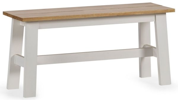 Linwood White Painted Dining Bench