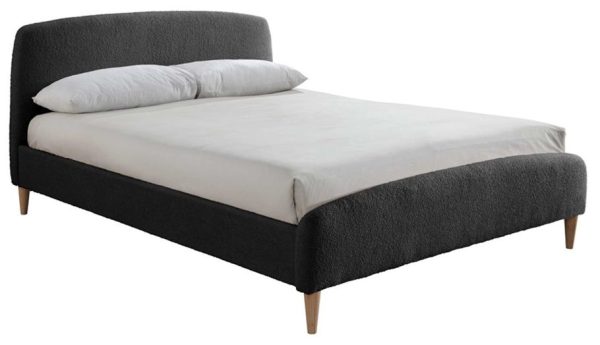 Otley Charcoal Fabric Bed - Comes in 4ft 6in Double and 5 ft King Size Options