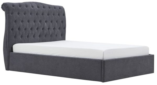 Rosa Storage Fabric Bed - Comes in Single, Double and King Size