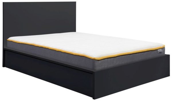 Oslo Black Ottoman Bed - Comes in Double and King Size