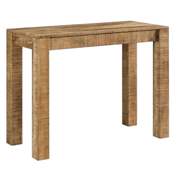 Dakota Mango Wood Console Table, Indian Light Natural Rustic Finish 100cm