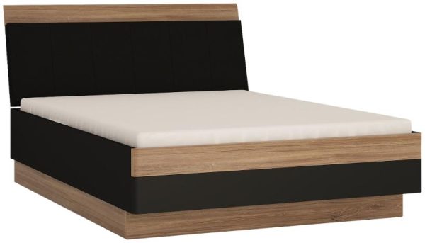 Monaco Black and Oak Bed