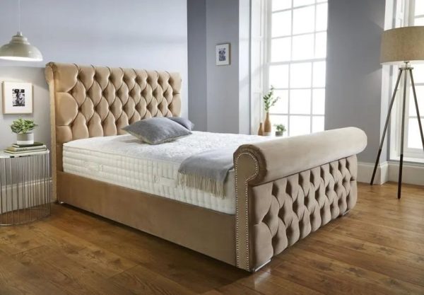 Payson Brown Fabric Bed