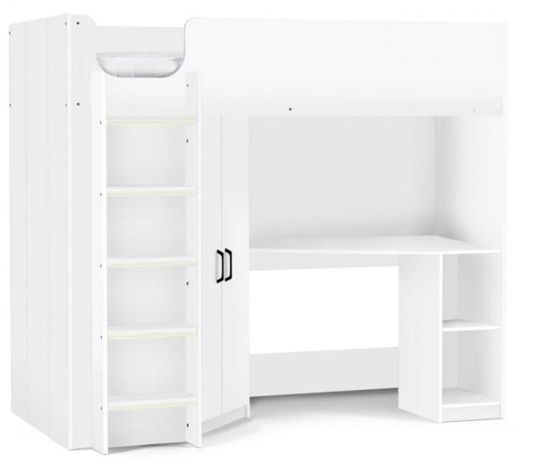 Hercules High Sleeper Bed - Comes in White, Woodgrain and Anthracite Options