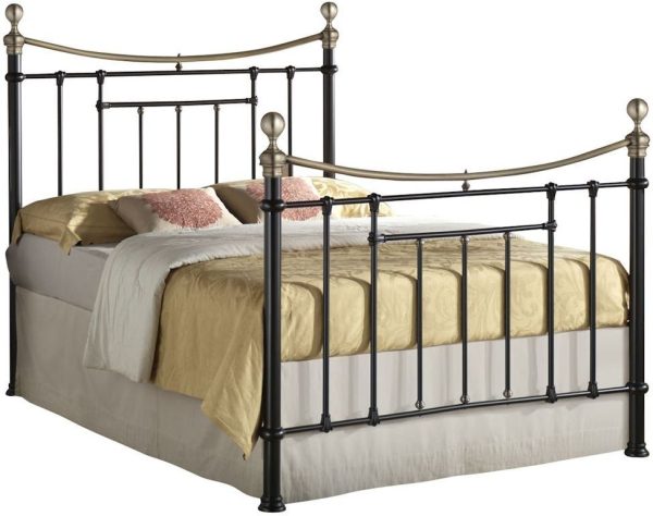 Bronte Black Metal Bed - Comes in 4ft 6in Double and 5ft King Size Options