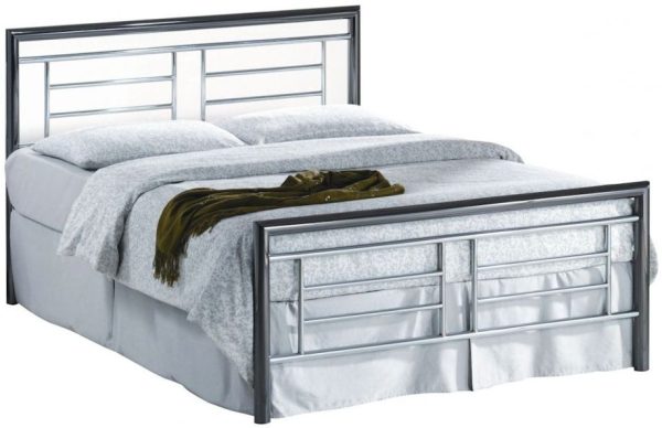 Montana Chrome and Nickel Metal Bed - Comes in 4ft 6in Double and 5ft King Size Options