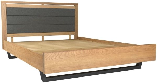 Fusion Oak Upholstered Bed