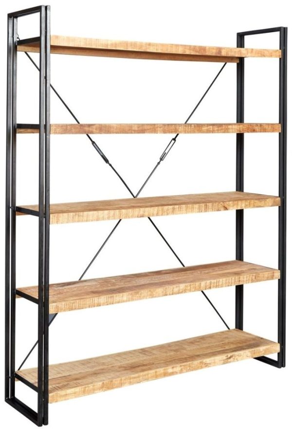 Cosmo Industrial Open Large Bookcase