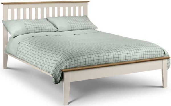 Salerno Ivory Painted Bed - Comes in Single, Double and King Size