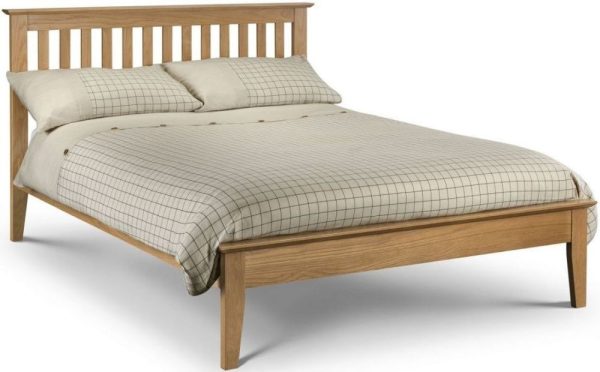 Salerno Oak Bed - Comes in Single, Double and King Size