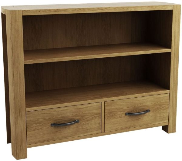 Goliath Oak Shelving Unit with Drawer