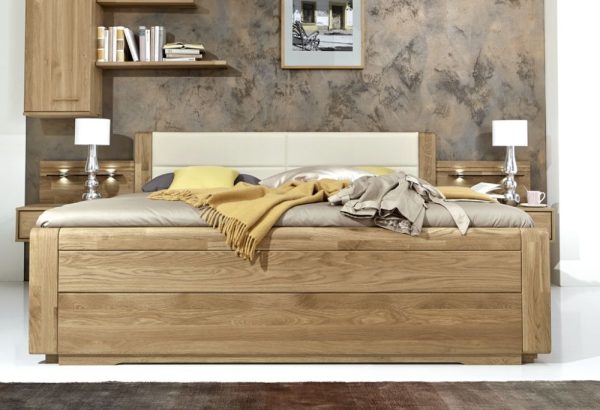 Lido Magnolia Faux Leather Bed